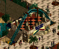 Coaster interaction with restaurant