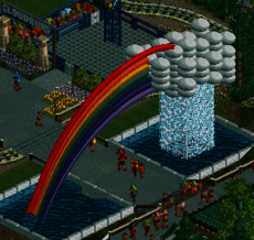 Rainbow fountain