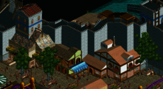 Castle Walls, Shops, Stalls