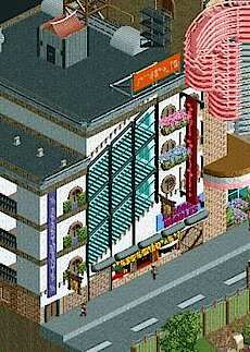 Apartments and shops