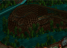 Wooden coaster supports